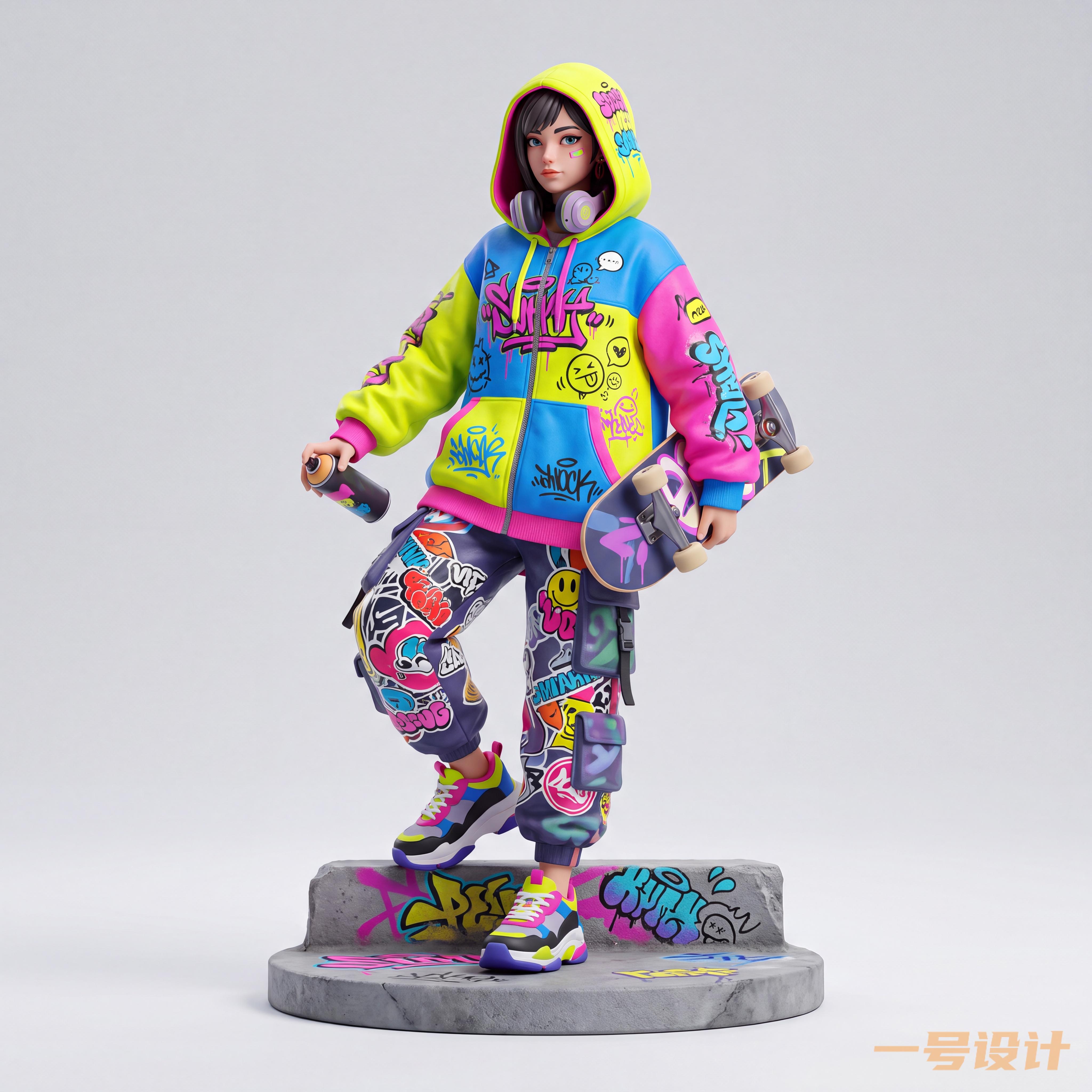 手办2D产品设计效果图
