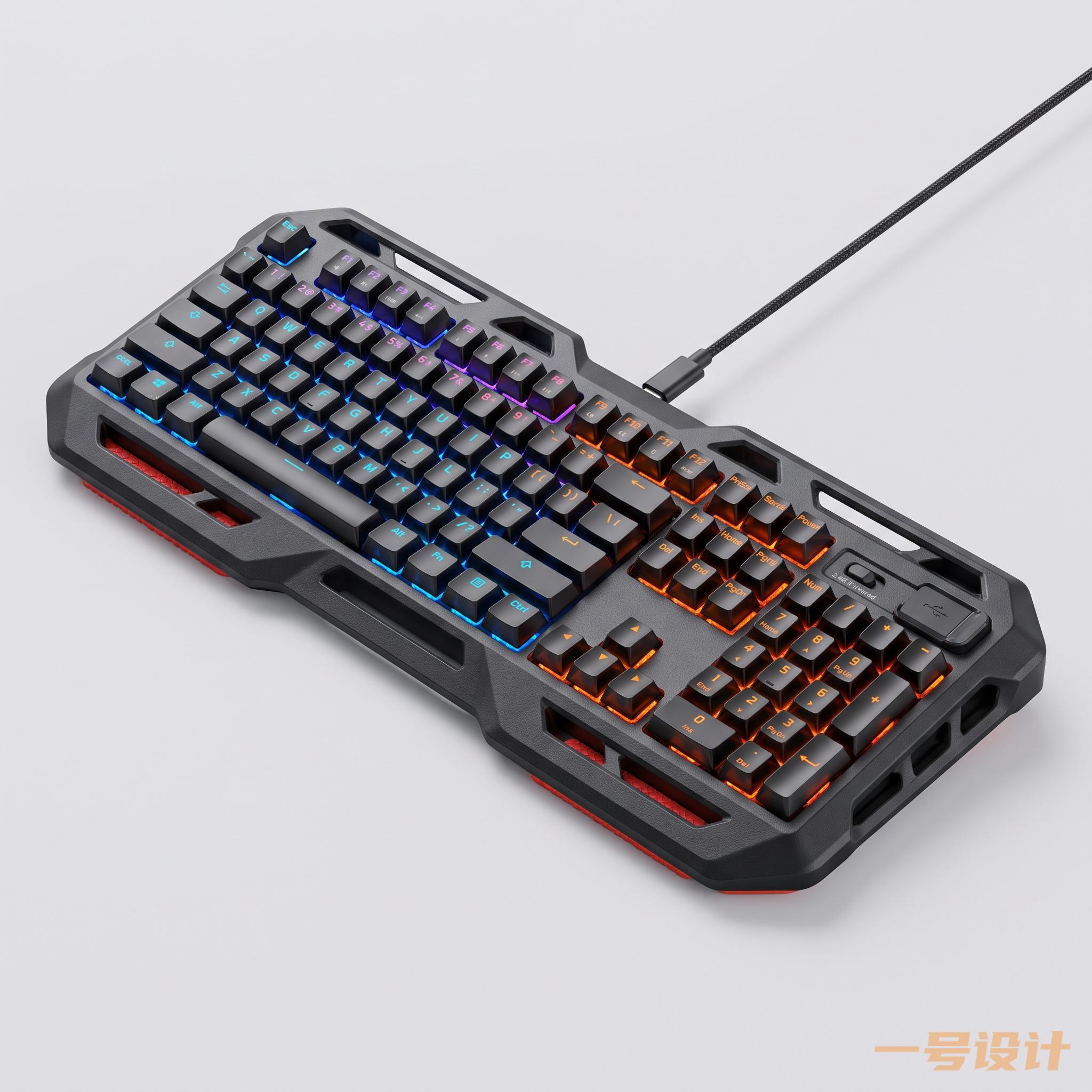 键盘2D产品设计效果图