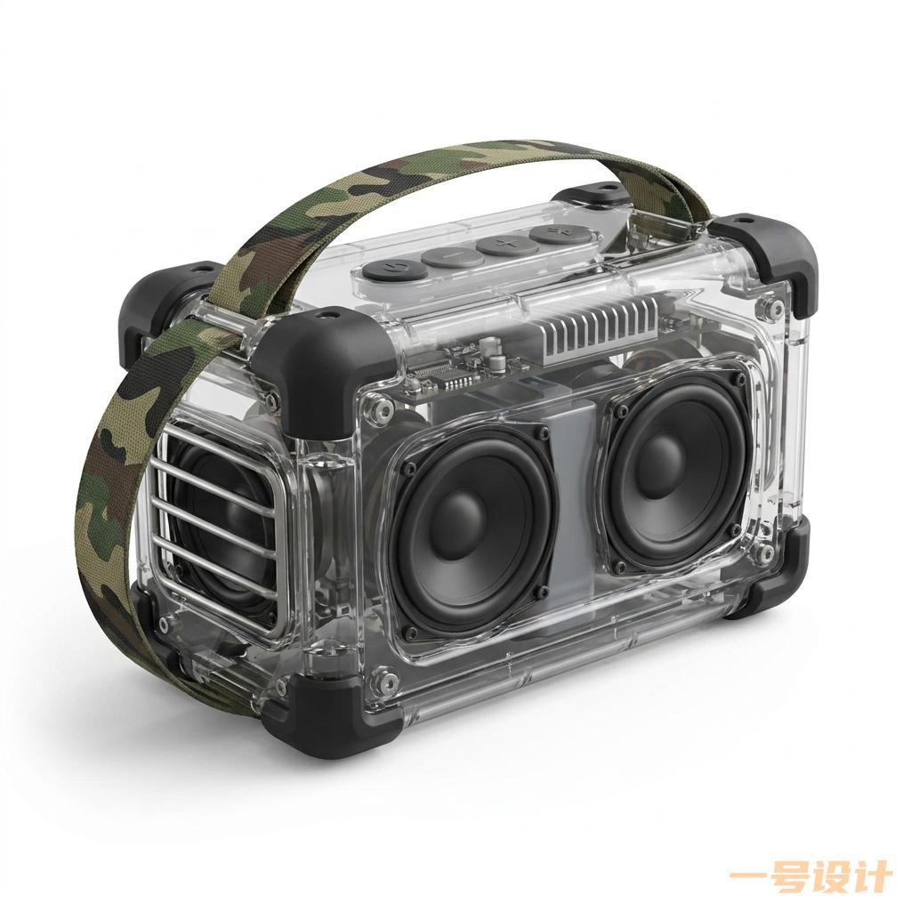 蓝牙音响2D产品设计效果图