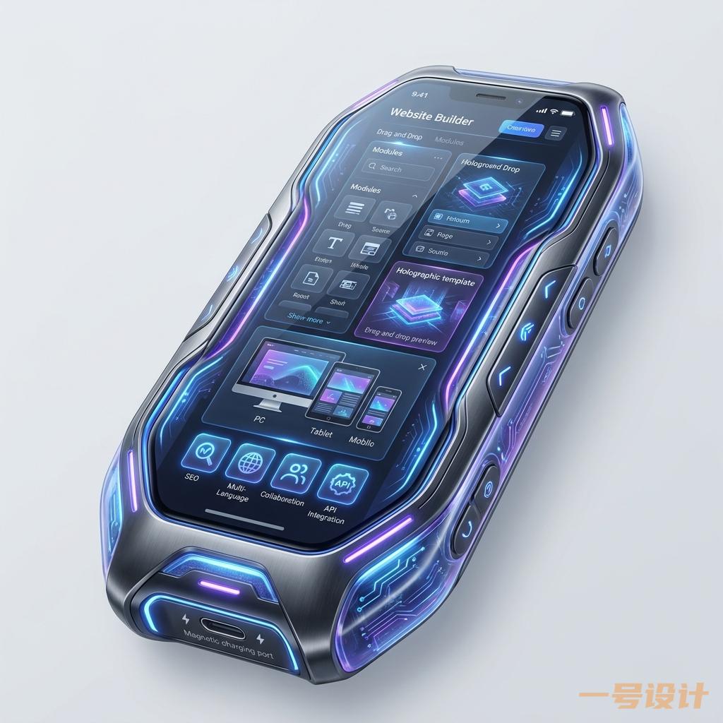 建站工具2D产品设计效果图